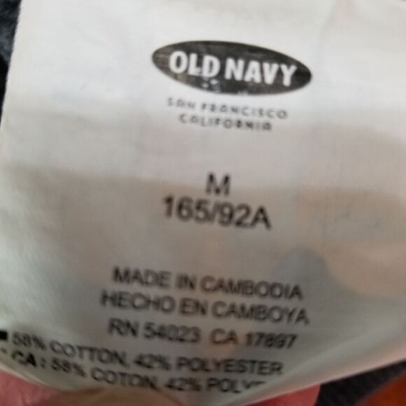 Old Navy Zipper Front Drawstring‎ Hooded Gray Jacket Size M - Picture 9 of 9